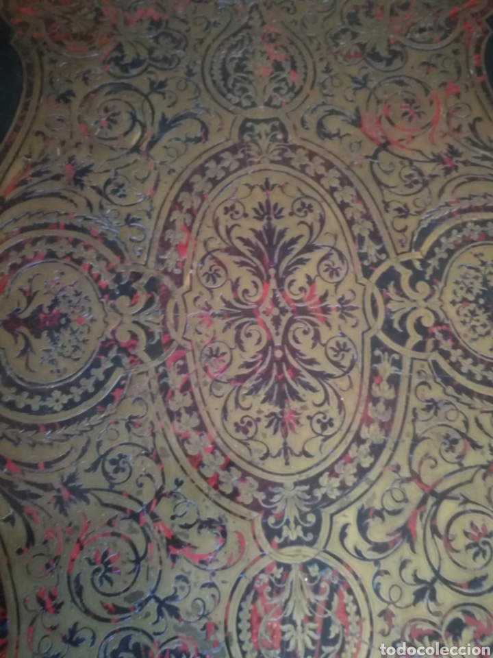 Antig&uuml;edades: Mesa de boulle siglo XIX - Foto 7