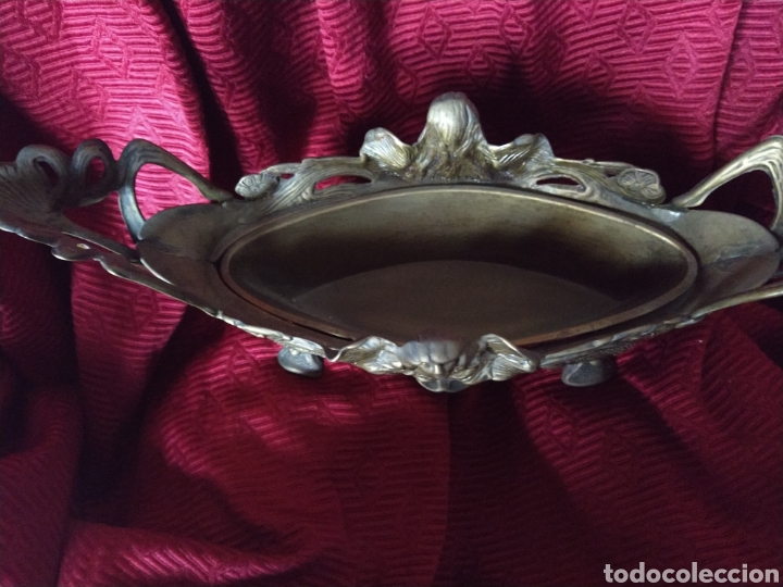 Antig&uuml;edades: Bonito centro de mesa modernista en bronce - Foto 4