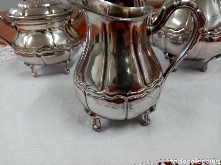 Antig&uuml;edades: Juego de caf&eacute; de alpaca - Foto 2