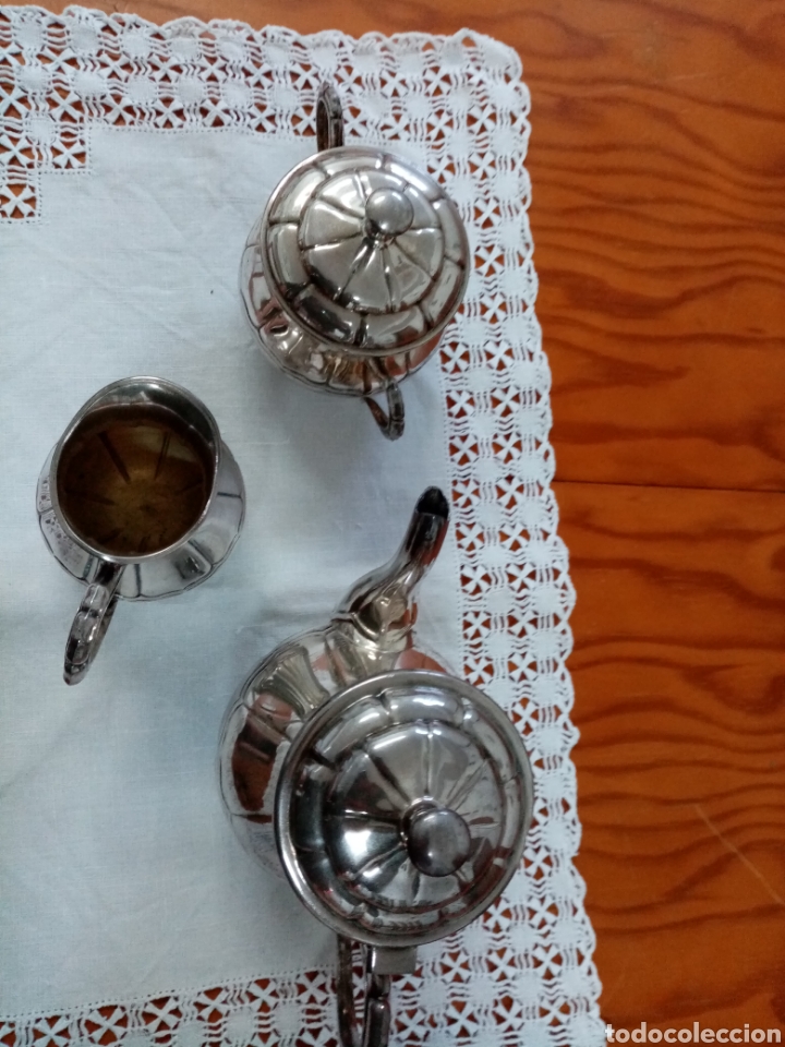 Antig&uuml;edades: Juego de caf&eacute; de alpaca - Foto 6
