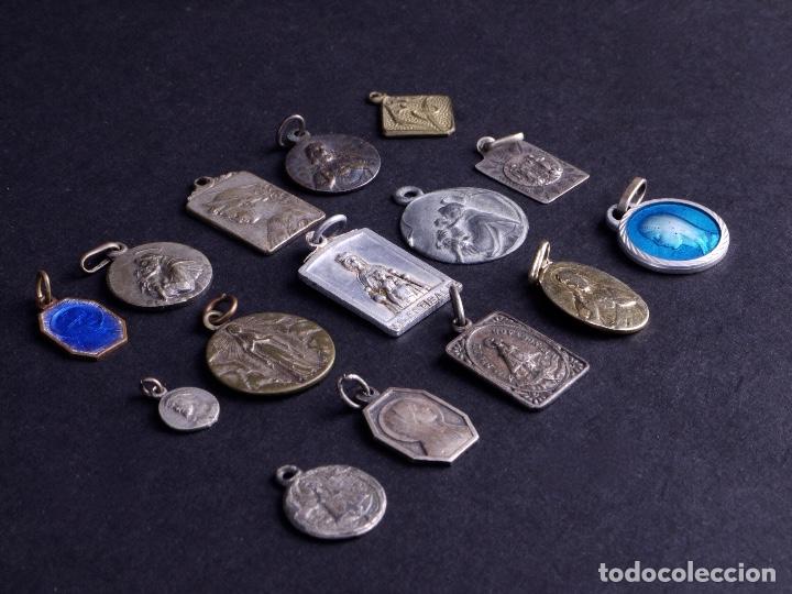Antig&uuml;edades: MEDALLAS RELIGIOSAS. 15 UDS - Foto 2