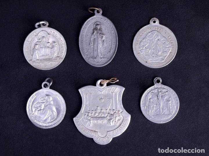 Antig&uuml;edades: MEDALLAS RELIGIOSAS. 6 UDS - Foto 2
