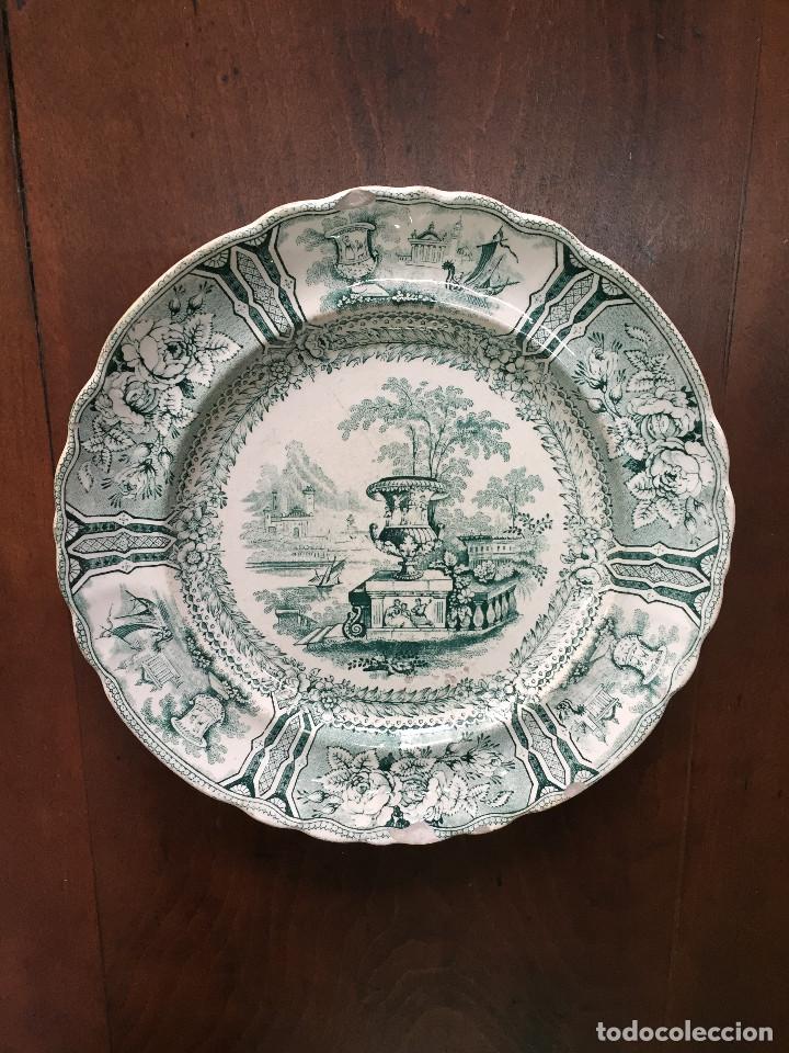 Antig&uuml;edades: Sargadelos 3&ordf; &eacute;poca - plato llano - Foto 1