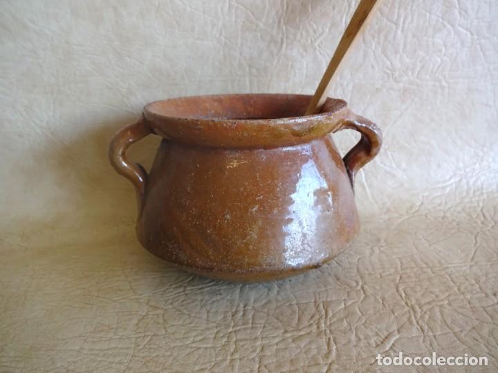 Antig&uuml;edades: antigua olla de barro 16 cm diamentro - Foto 2