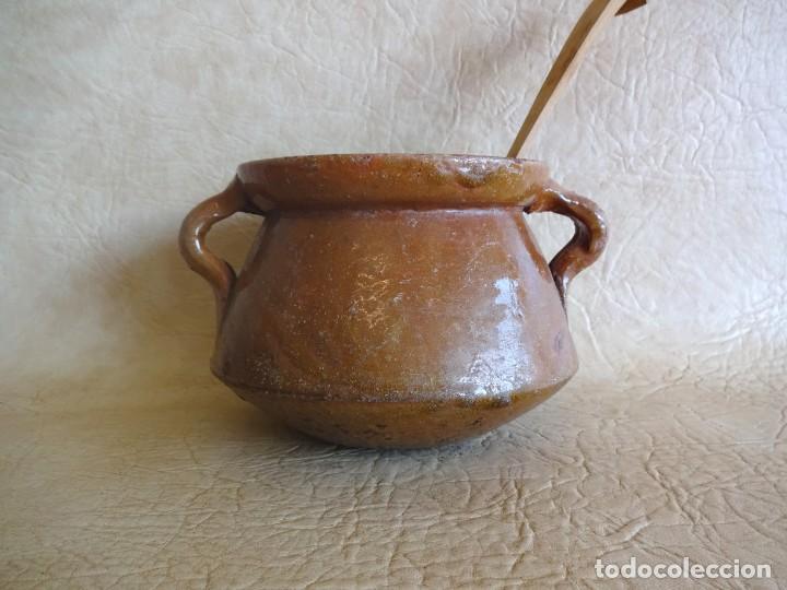 Antig&uuml;edades: antigua olla de barro 16 cm diamentro - Foto 3