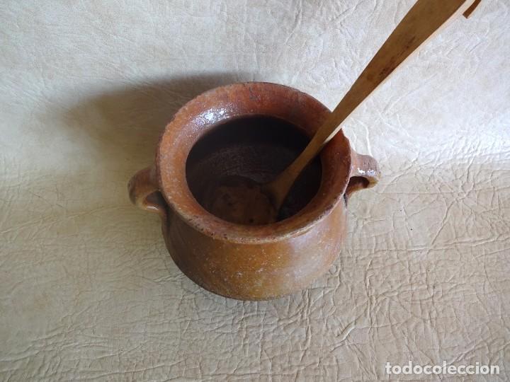 Antig&uuml;edades: antigua olla de barro 16 cm diamentro - Foto 5