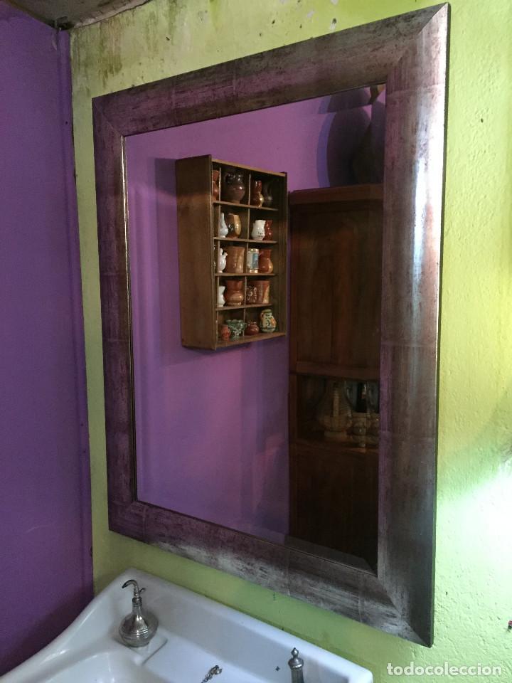 Antig&uuml;edades: Espejo pan de plata - Foto 1