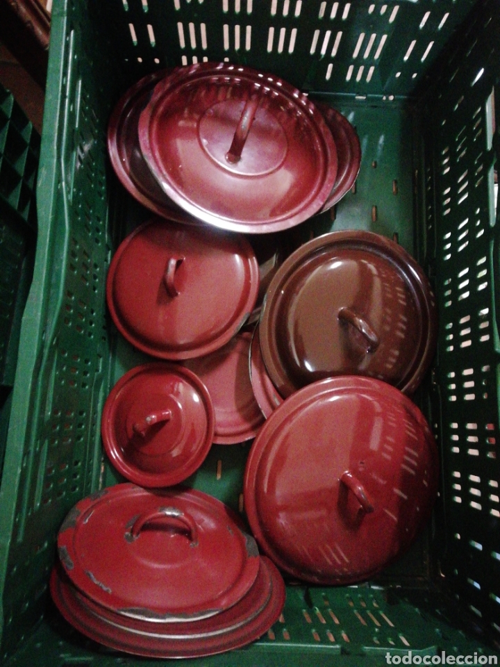 Antig&uuml;edades: Tapas esmaltadas 3&euro; unidad - Foto 2