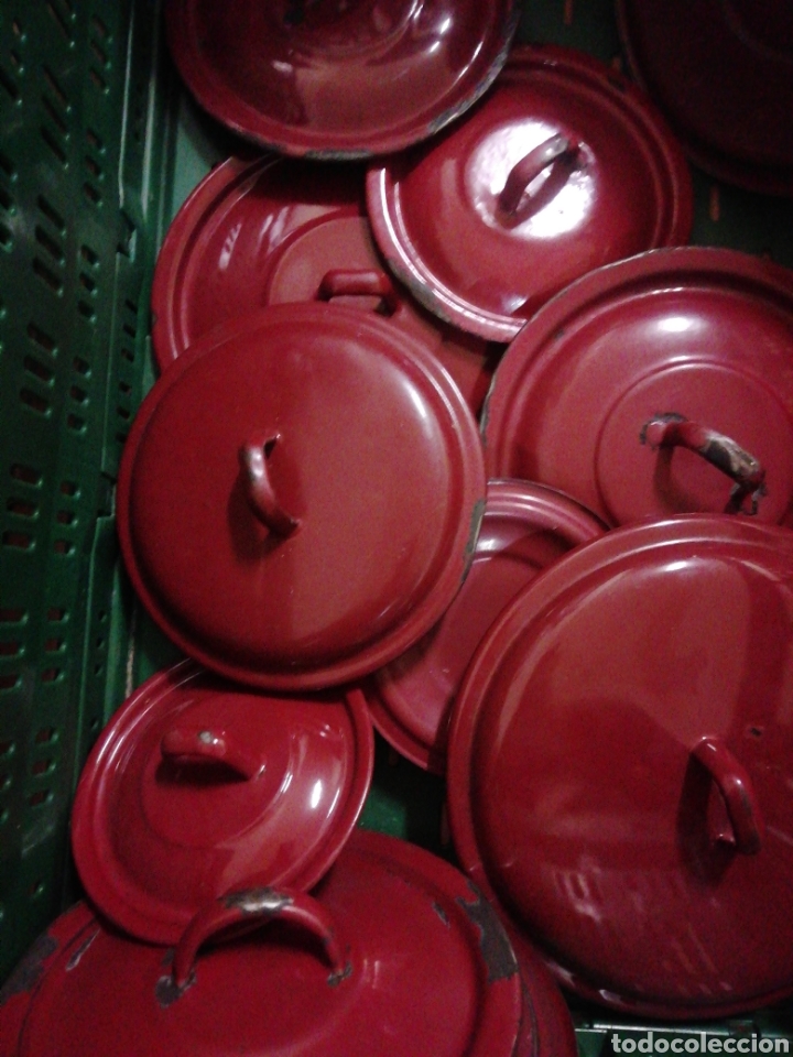 Antig&uuml;edades: Tapas esmaltadas 3&euro; unidad - Foto 4