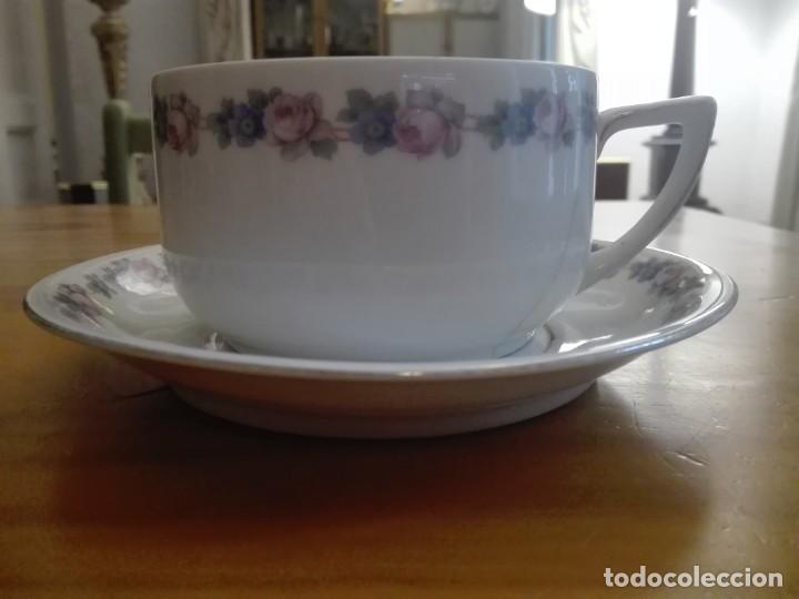 Antig&uuml;edades: Taza de desayuno con su plato - Foto 2