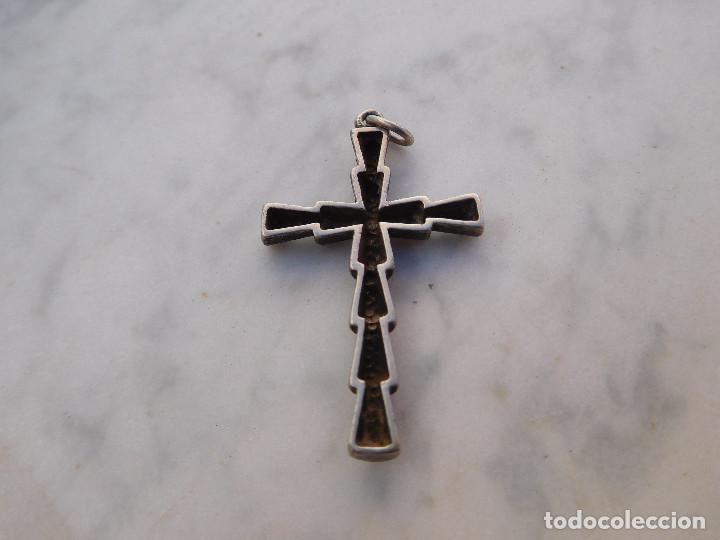 Antig&uuml;edades: Cruz antigua de plata - Foto 2