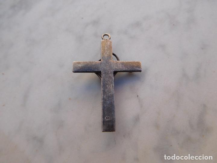 Antig&uuml;edades: Cruz antigua de plata y ambar - Foto 2