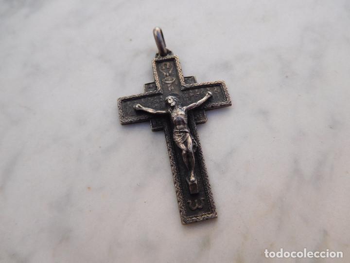 Antig&uuml;edades: Cruz antigua de plata - Foto 1