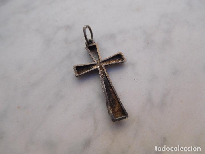 Antig&uuml;edades: Cruz antigua de plata - Foto 2
