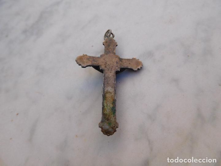 Antig&uuml;edades: Cruz antigua de plata - Foto 2