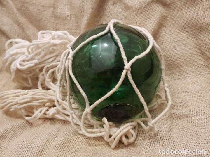 Antig&uuml;edades: Bola de vidrio flotador de pescadores. Francia