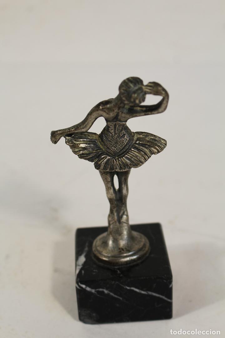 Antig&uuml;edades: figura bailarina en plaqu&eacute; plata de ley - Foto 3