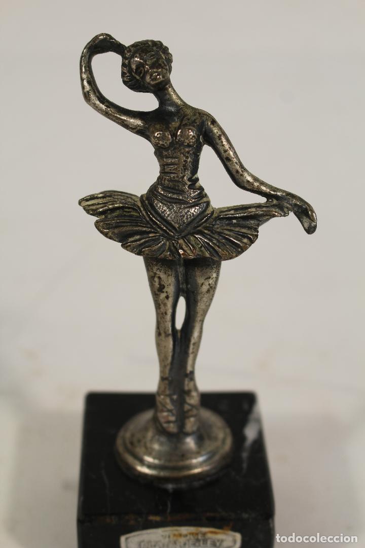 Antig&uuml;edades: figura bailarina en plaqu&eacute; plata de ley - Foto 4