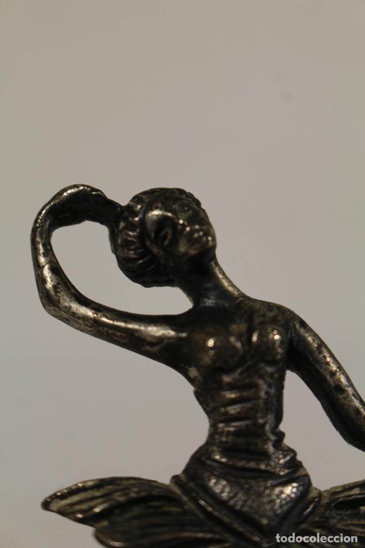 Antig&uuml;edades: figura bailarina en plaqu&eacute; plata de ley - Foto 6