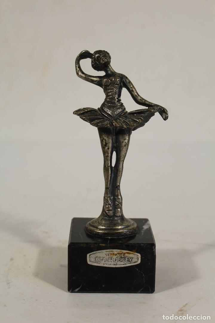 Antig&uuml;edades: figura bailarina en plaqu&eacute; plata de ley - Foto 1