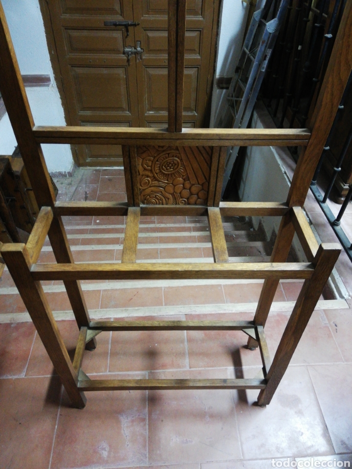 Antig&uuml;edades: Perchero art deco restaurado - Foto 2