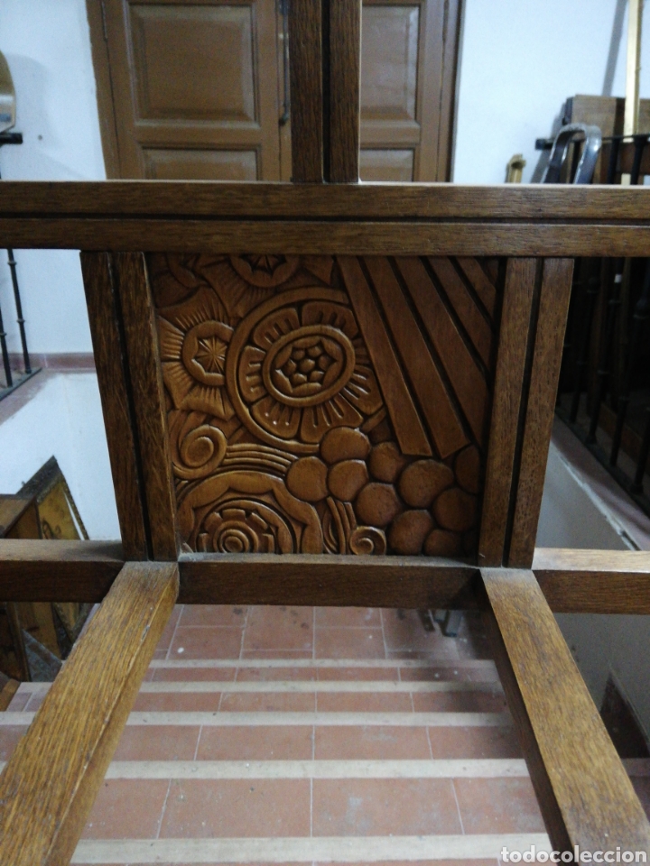 Antig&uuml;edades: Perchero art deco restaurado - Foto 3