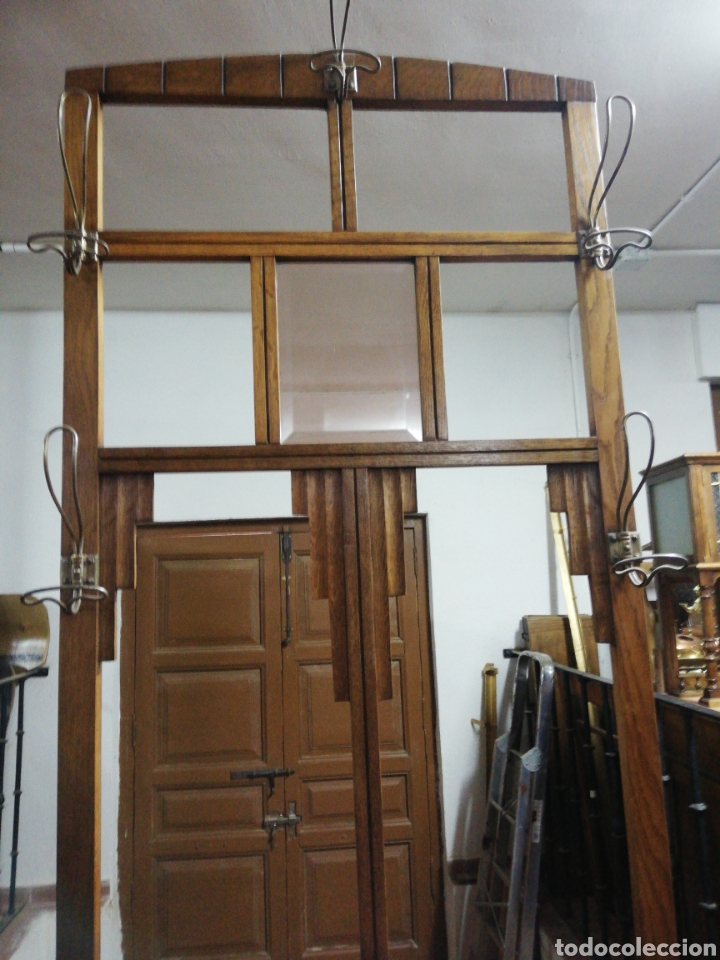 Antig&uuml;edades: Perchero art deco restaurado - Foto 4