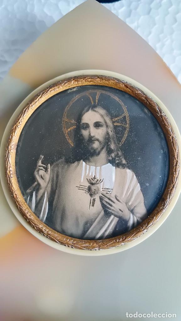 Antig&uuml;edades: BENDITERA DE ONIX CON MEDALLON DE CRISTO - Foto 2