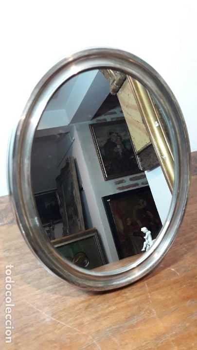 Antig&uuml;edades: Marco espejo en plata - Foto 1