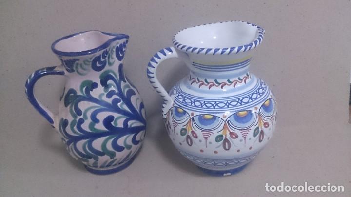 Antig&uuml;edades: 2 jarras de talavera de cer&aacute;mica - Foto 14