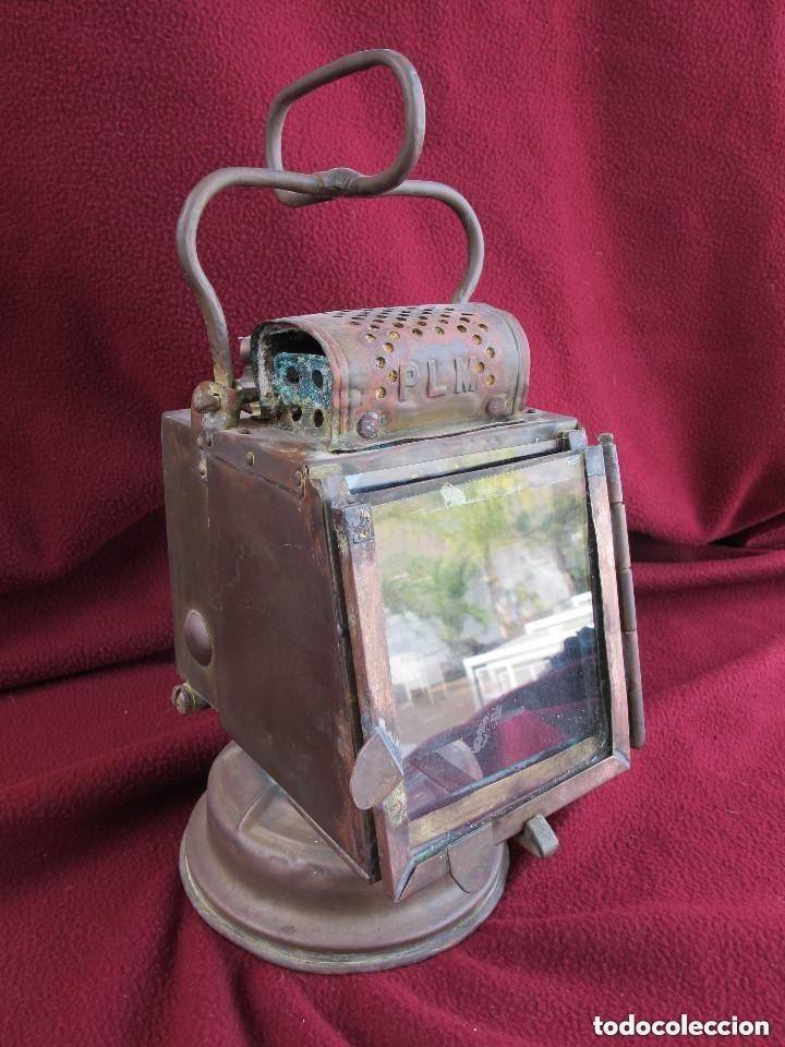 Antig&uuml;edades: Antiguo farol ferroviario franc&eacute;s - Foto 1