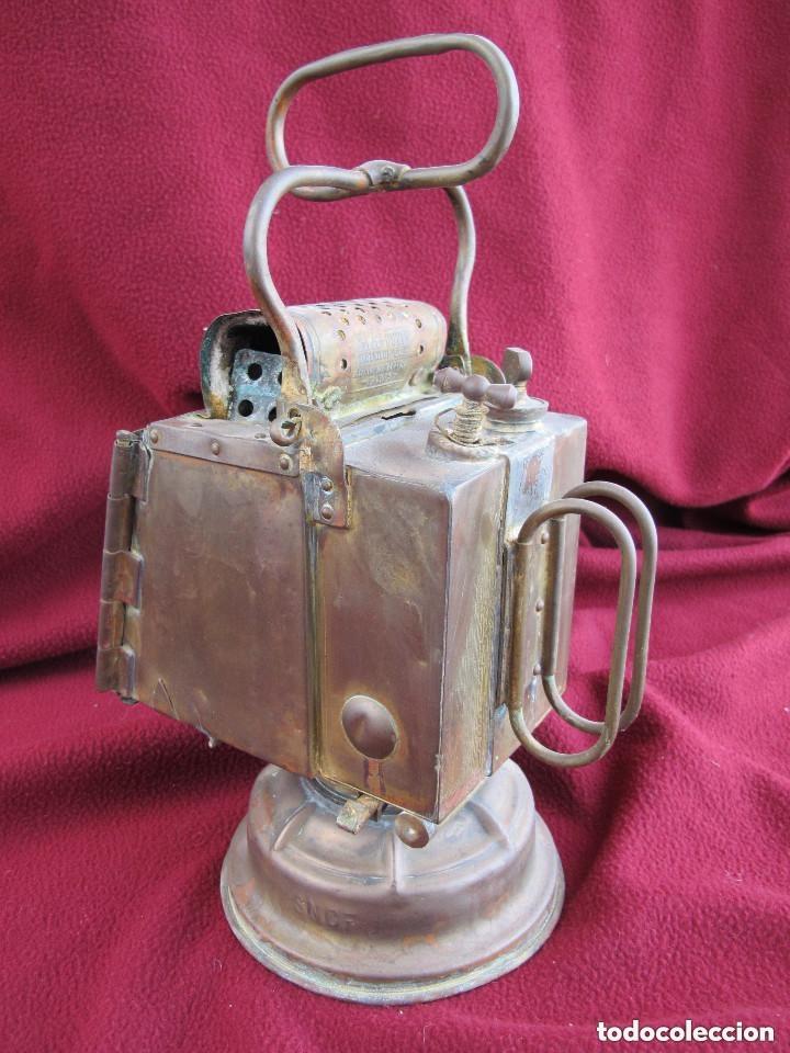 Antig&uuml;edades: Antiguo farol ferroviario franc&eacute;s - Foto 7