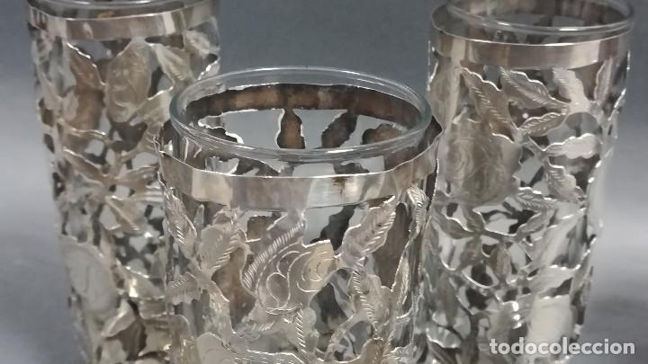 Antig&uuml;edades: FUNDAS DECORATIVAS DE PLATA PARA VASOS ALTOS - Foto 11