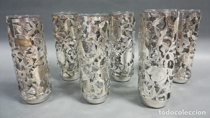 Antig&uuml;edades: FUNDAS DECORATIVAS DE PLATA PARA VASOS ALTOS - Foto 13