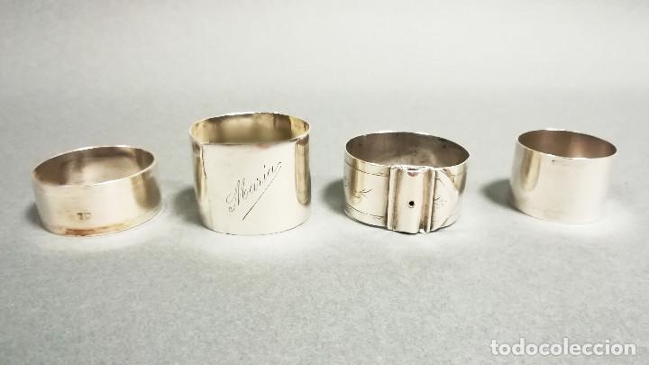 Antig&uuml;edades: LOTE DE SERVILLETEROS DE PLATA - Foto 9