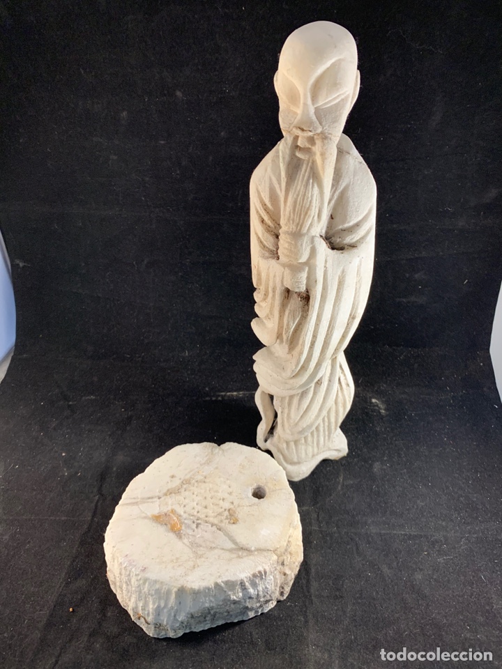 Antig&uuml;edades: FIGURA CHINA M&Aacute;RMOL - Foto 2