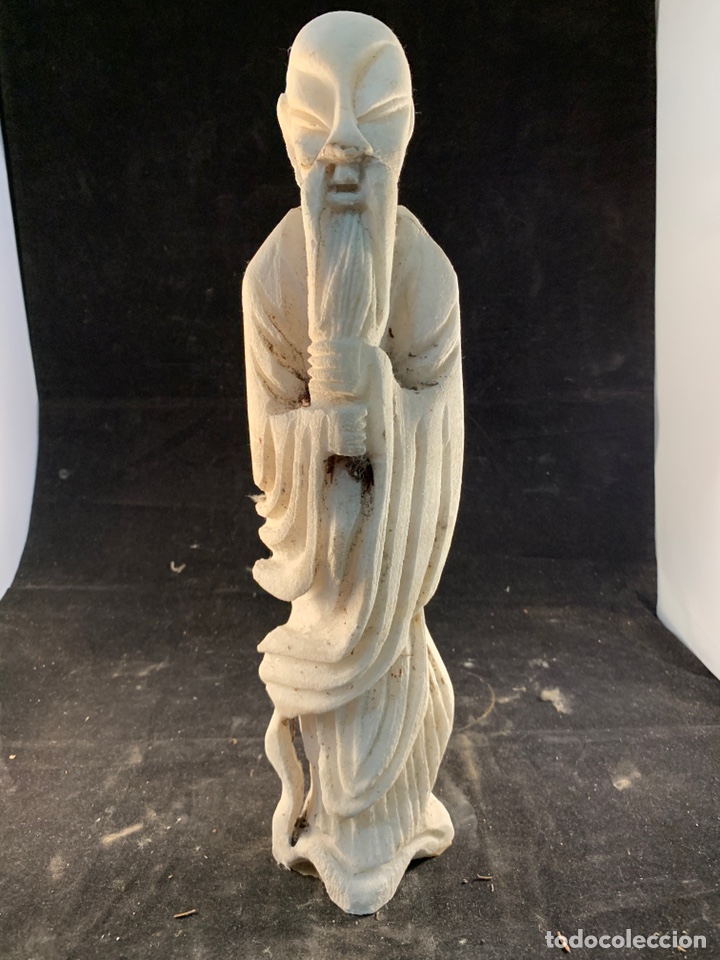 Antig&uuml;edades: FIGURA CHINA M&Aacute;RMOL - Foto 3
