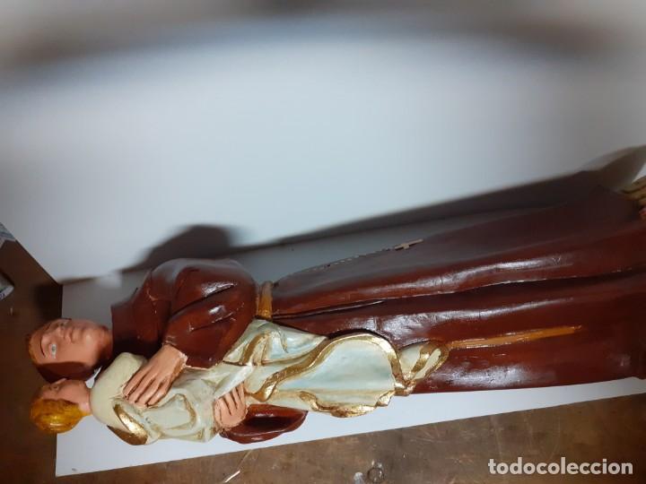 Antig&uuml;edades: San Antonio talla en madera policromada - Foto 2