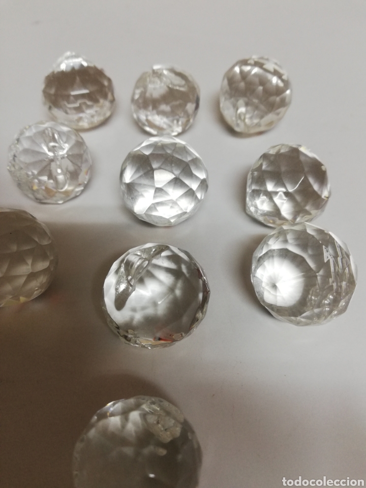 Lote 10 Lagrimas Bolas De Cristal Macizo Lampa Buy Other Lighting Objects At Todocoleccion 190858677