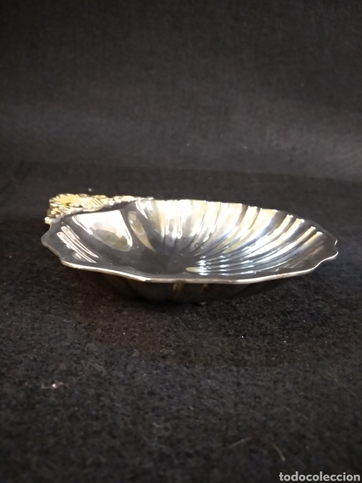 Antig&uuml;edades: Benditera ba&ntilde;ada en plata. 13cm x 12,5cm - Foto 3