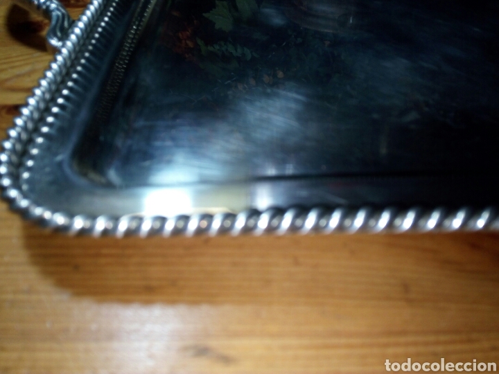 Antig&uuml;edades: BANDEJA DE ALPACA - Foto 4