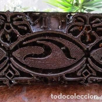 Antig&uuml;edades: Antiguo sello hierro de estampar telas - Foto 3