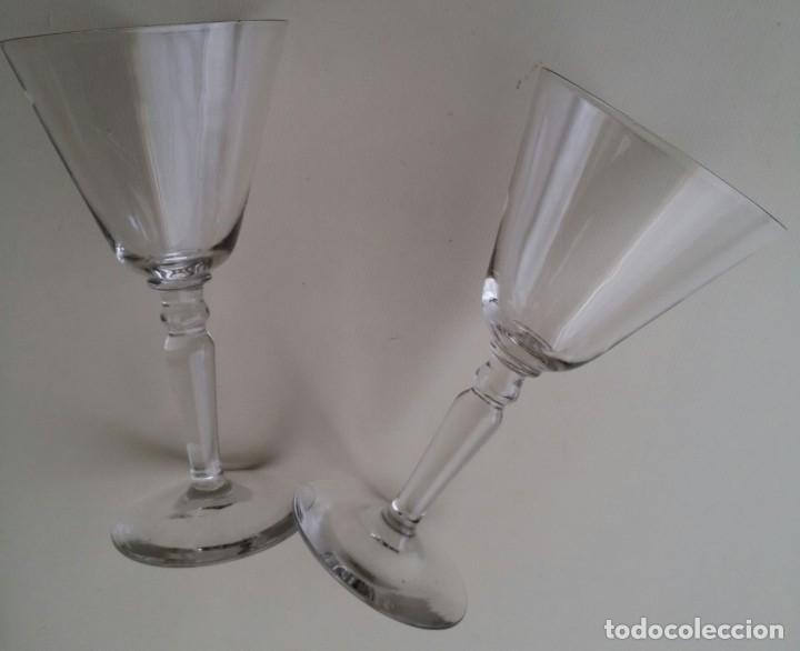 Antig&uuml;edades: PAREJA DE COPAS DE CRISTAL ANTIGUAS PP XX