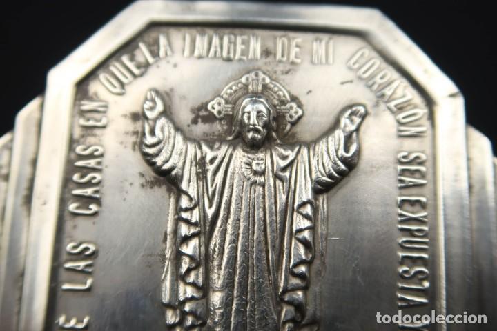 Antig&uuml;edades: Antigua Placa Religiosa de Plata - Foto 4