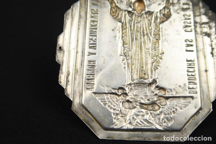 Antig&uuml;edades: Antigua Placa Religiosa de Plata - Foto 7
