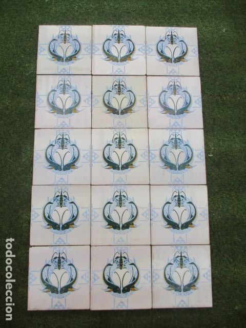 Antig&uuml;edades: Panel de azulejos Modernistas Valencia - Foto 1
