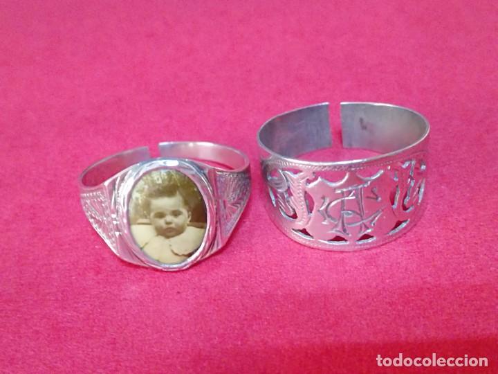 Antig&uuml;edades: DOS ANILLOS DE PLATA ANTIGUOS. - Foto 5