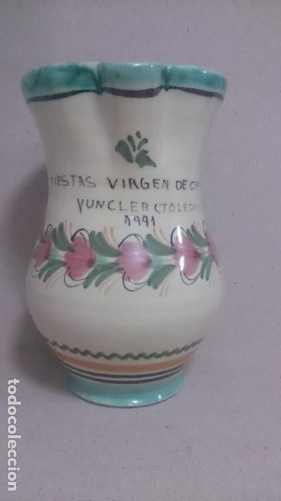 Antig&uuml;edades: Jarra de cer&aacute;mica de talavera - Foto 1