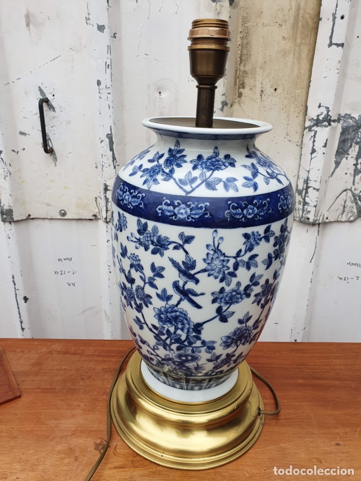 Antig&uuml;edades: L&aacute;mpara de porcelana del ritz - Foto 2