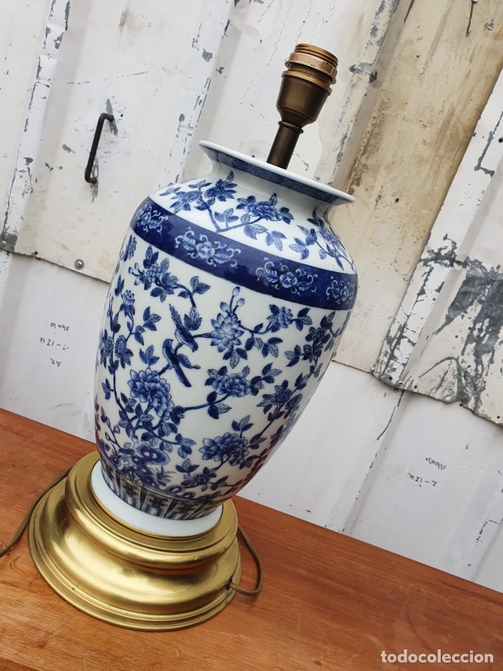 Antig&uuml;edades: L&aacute;mpara de porcelana del ritz - Foto 3